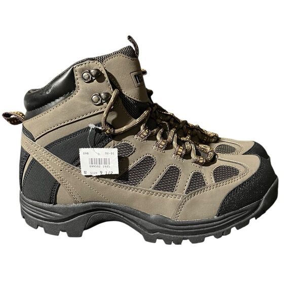 Rugged Outback Boots Mens 9.5 Brown Trail Hiking Waterproof Outdoors Activewear